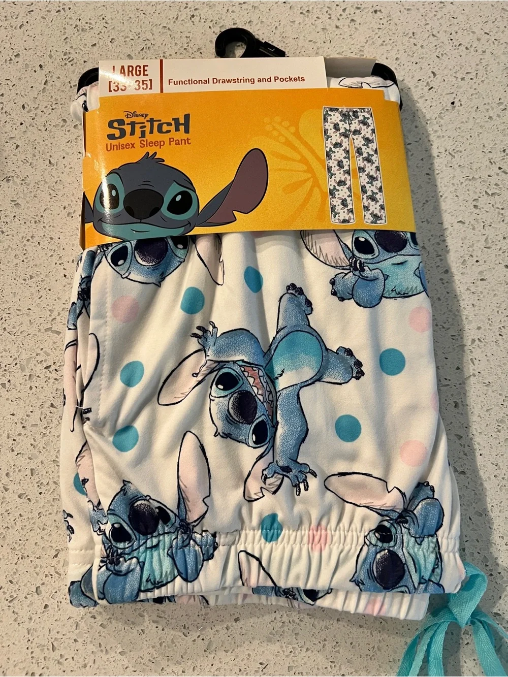 Unisex Sleep Pants - Disney Stitch Large